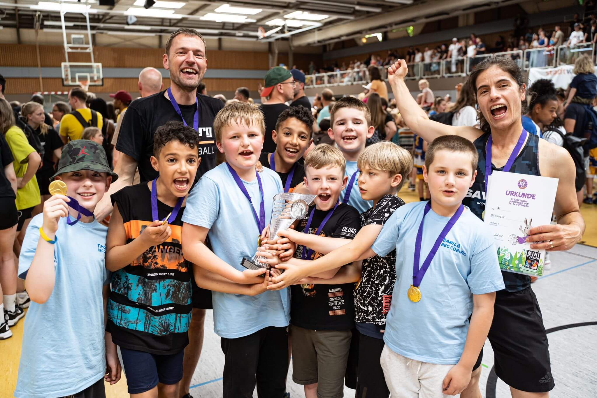 BBC Teams bei Europas größtem Minibasketball Turnier